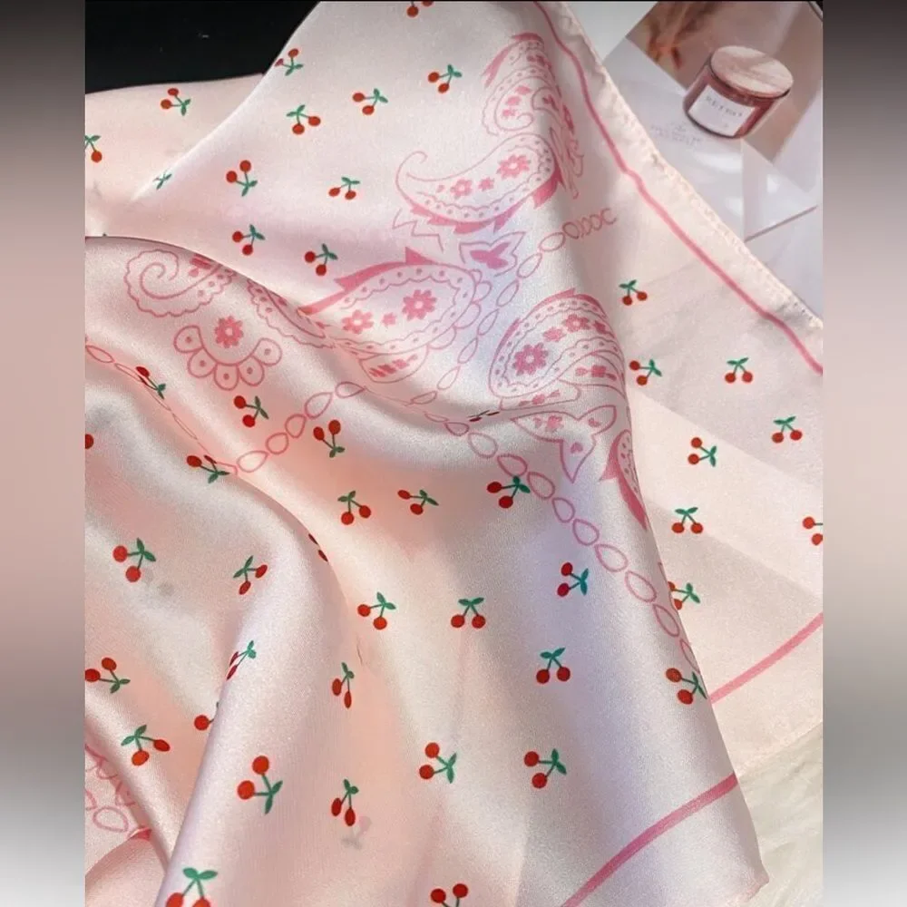 Pink Paisley Scarf M552